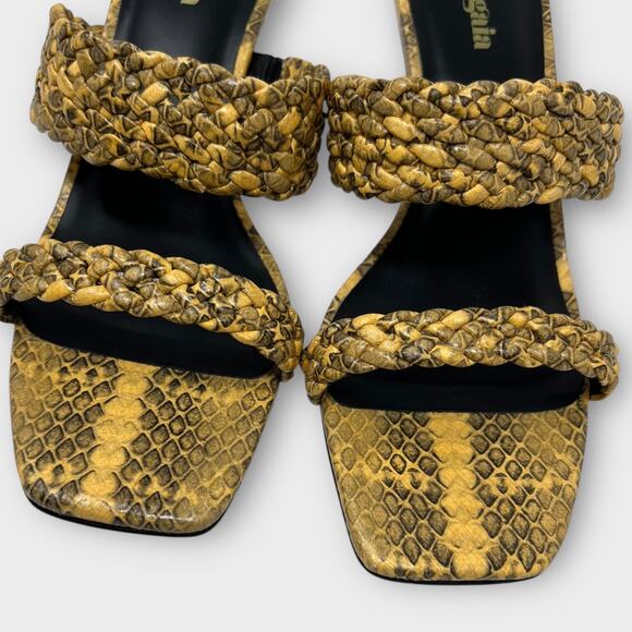 Cult Gaia Women's Kal Kitten Heel Slip On Sandals Size 37.5 NEW - Picture 5 of 11